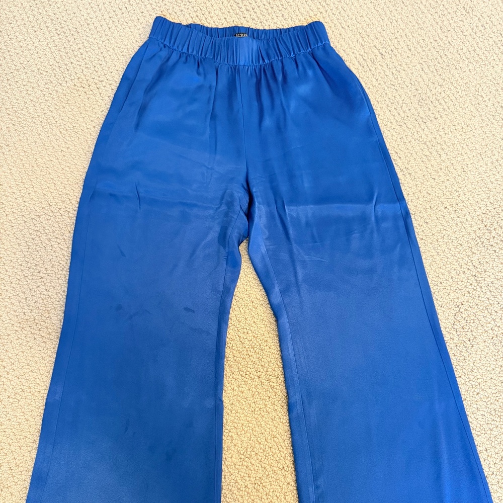 J. Crew Pull On Pant in Royal Blue, Size 4